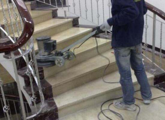 水雲間美容護理中心樓（lóu）梯石（shí）材翻（fān）新