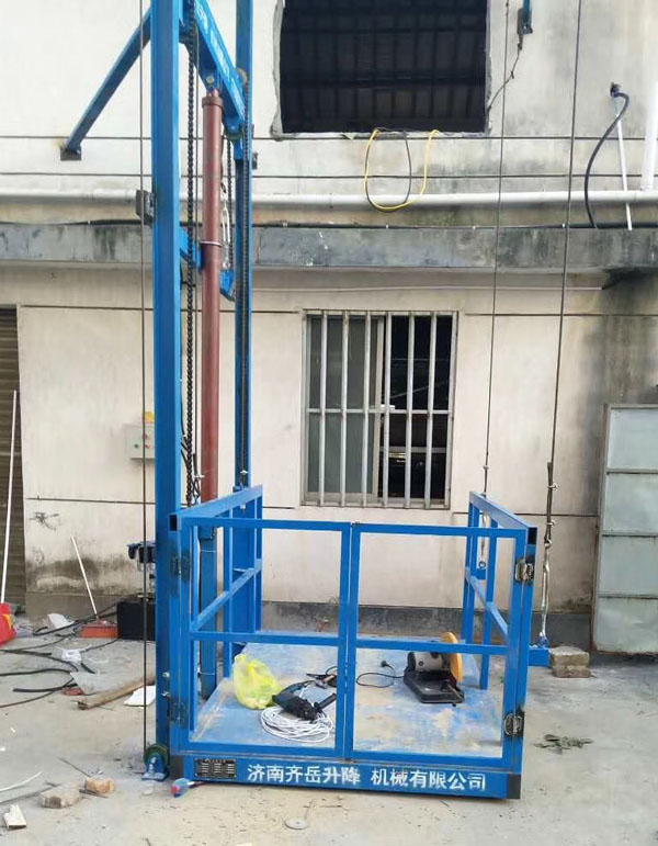 單缸單跨型升降平台湖南施工現場